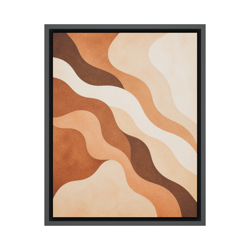 earthtone-flowing-organic-curves-floating-frame-wall-art | white-background-true-floater