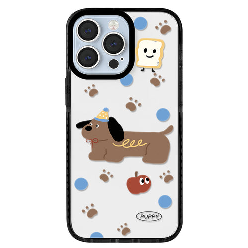 iPhone 16 Pro Acrylic Brown Puppy Case